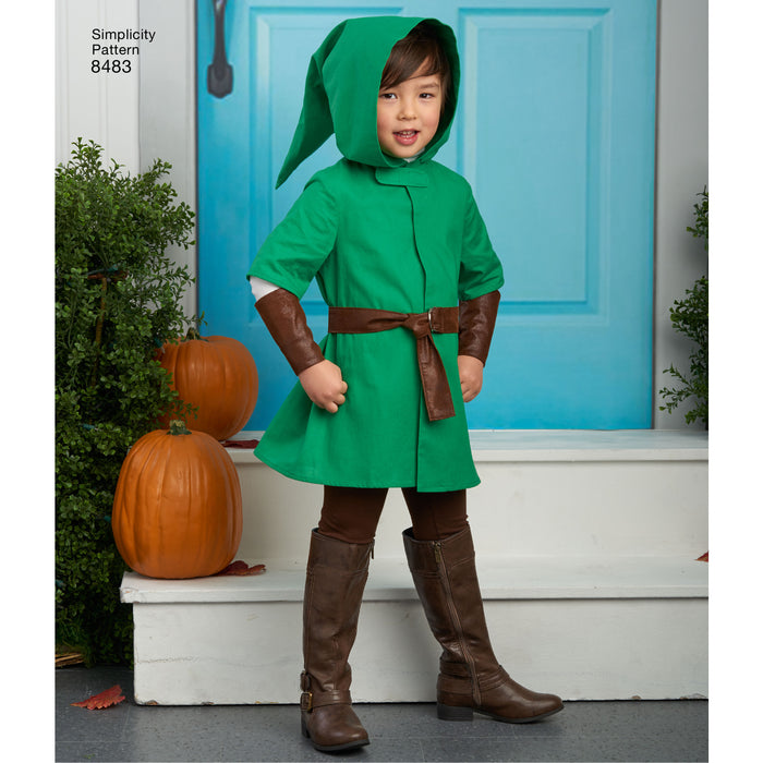 8483 Child's Cape Costumes. Size: S-L (3-8 y)
