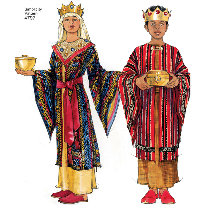 4797 Boy's & Girl's Nativity Costumes. Size: S-L (2-12 y)