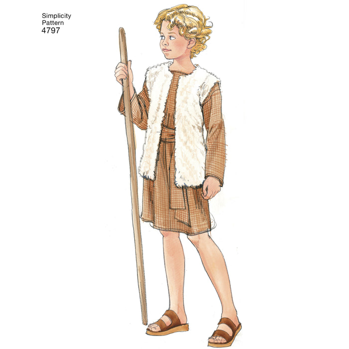 4797 Boy's & Girl's Nativity Costumes. Size: S-L (2-12 y)