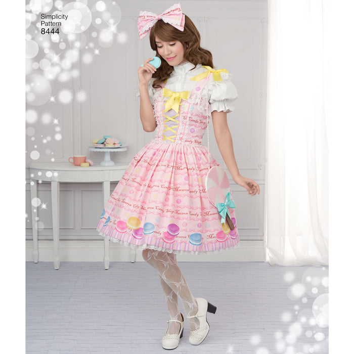 8444 Misses' Lolita Costume. Size: 30-46