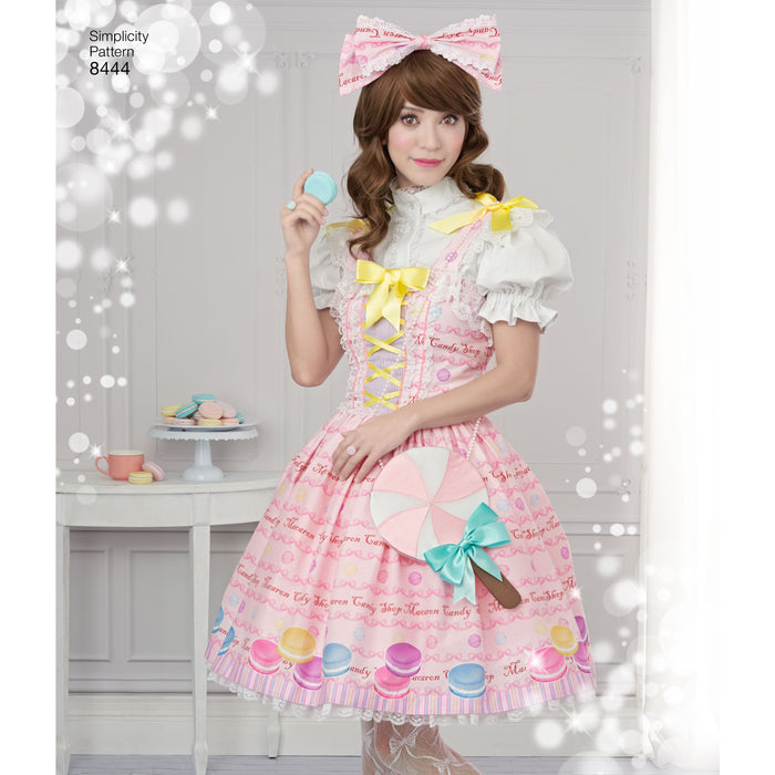8444 Misses' Lolita Costume. Size: 30-46