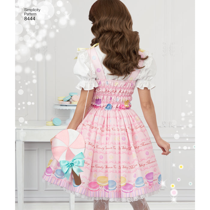 8444 Misses' Lolita Costume. Size: 30-46