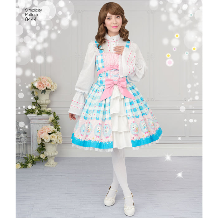 8444 Misses' Lolita Costume. Size: 30-46