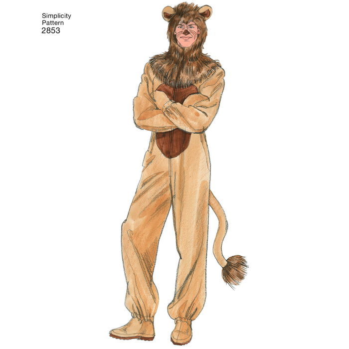2853 Adult Animal Costumes. Size: XS-XL