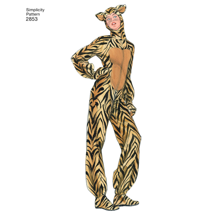 2853 Adult Animal Costumes. Size: XS-XL