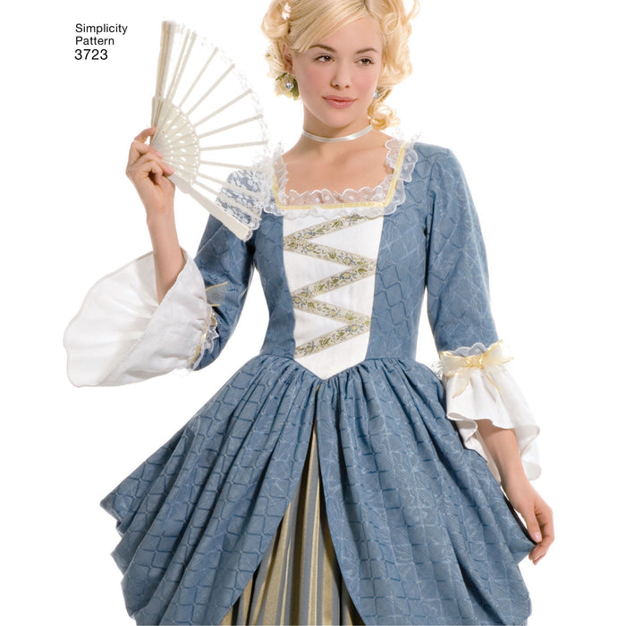 3723 Misses' Costume Dresses. Size: 32-48
