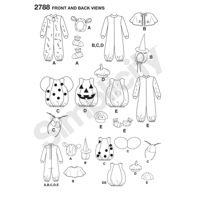 2788 Toddler Costumes. Size: 6 m-4 y