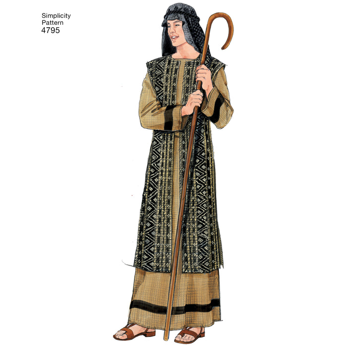 4795 Misses', Men's & Teen's Costumes. Size: XS-XL