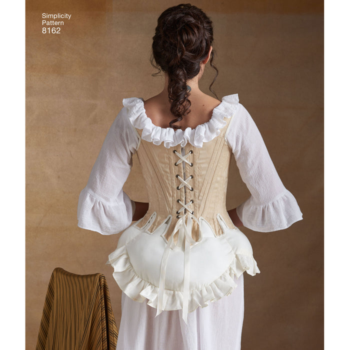 8162 Misses' 18th Century Undergarments. Size: 32-48