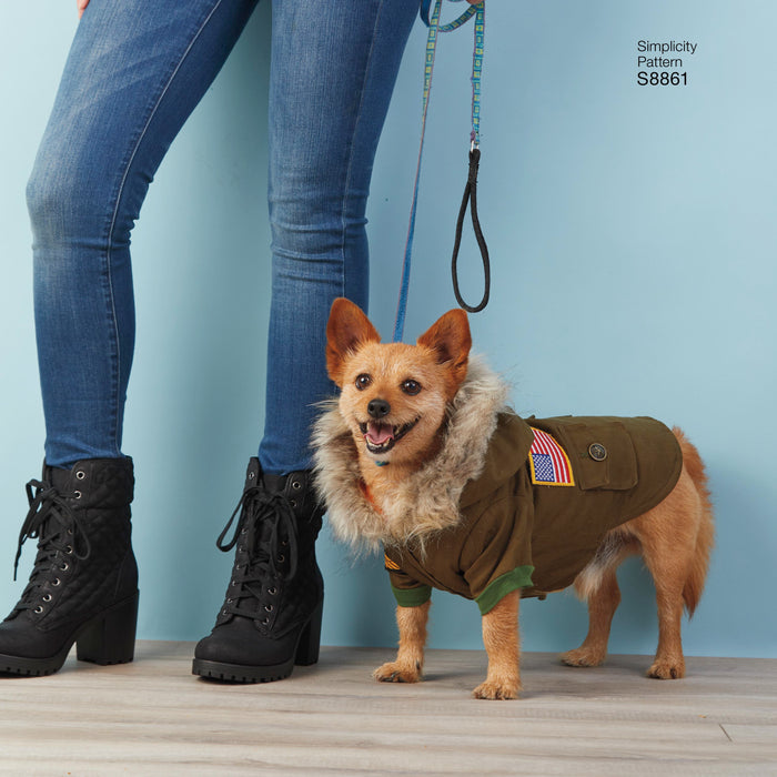 S8861 Dog Coats. Size: S-L
