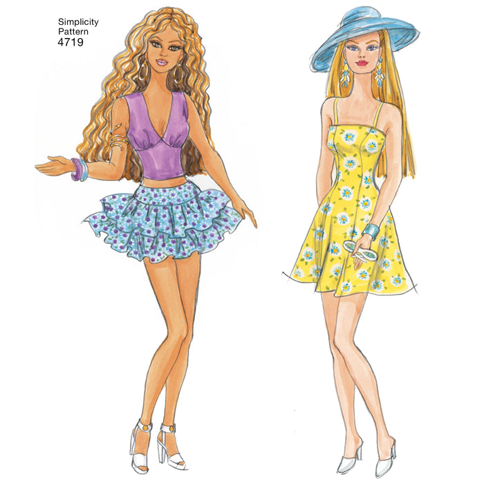 4719 for 11-1/2" Doll Clothes. Size: One Size