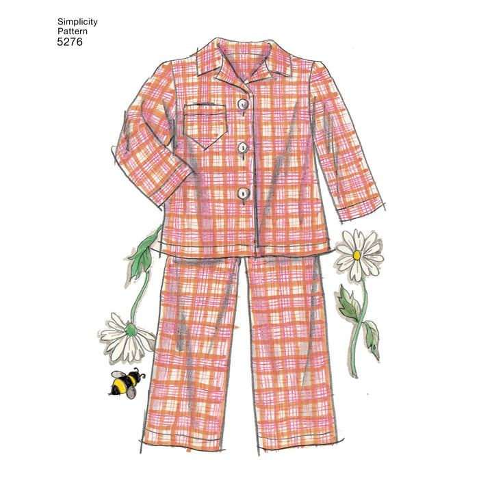5276 for 18" Doll Clothes. Size: One Size