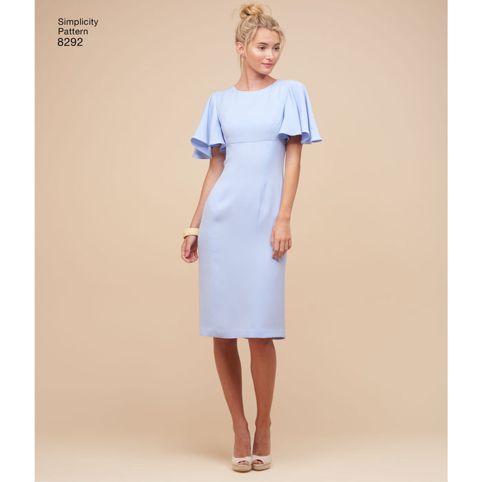 8292 Misses'/Miss Petite Dresses. Size: 32-48