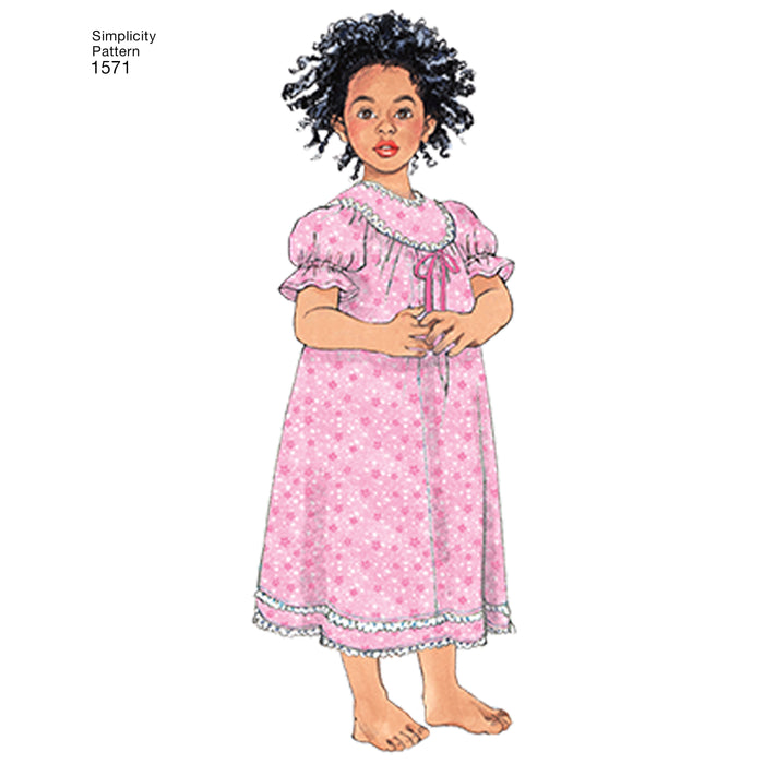 1571 Child's and Girl's Loungewear Separates. Size: 3-14 y