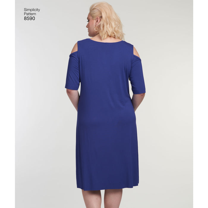 8590 Women's Knit Dresses. Size: XL-XXXXXL (48-66)