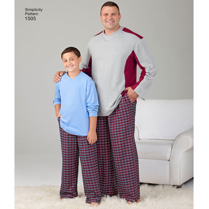 1505 Husky Boys' & Big & Tall Men's Tops and Pants. Size: S-L / XL-XXXXXL