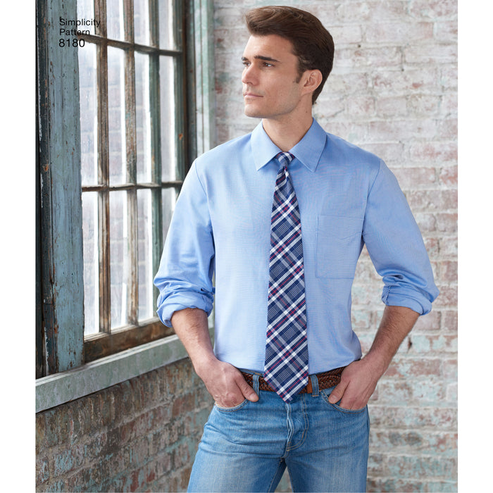 8180 Boys' and Men's Shirt, Boxer Shorts and Tie. Size: S-L / S-XL