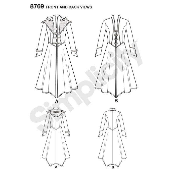 8769 Misses' Costume Coats. Size: 32-48