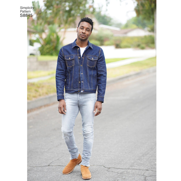 S8845 Mimi G Misses', Men's and Teens' Jean Jacket. Size: XS-XL