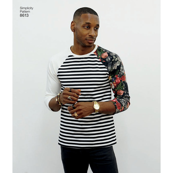 8613 Men's Knit Top by Mimi G Style. Size: XS-XL
