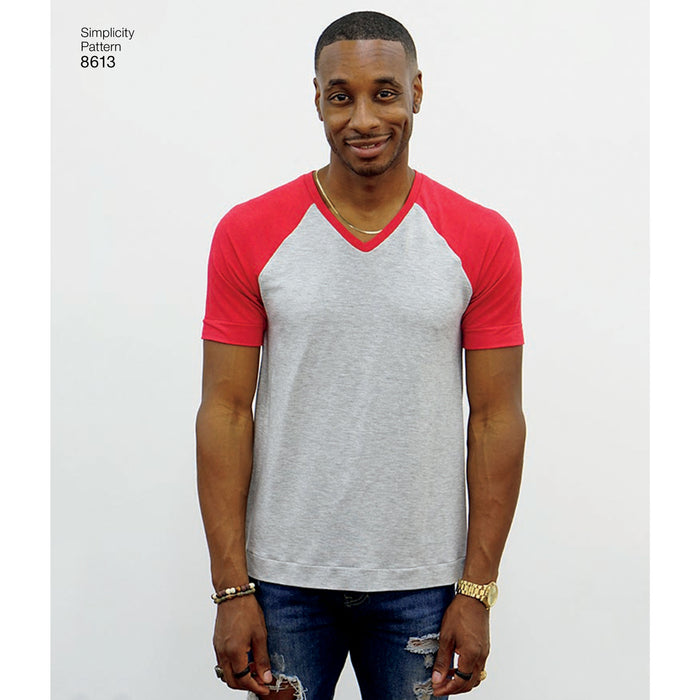 8613 Men's Knit Top by Mimi G Style. Size: XS-XL