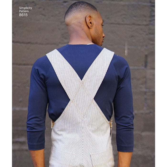 8615 Men's Vintage Jumpsuit and Overalls. Size: 44-62