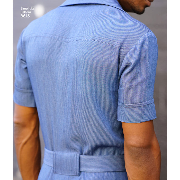 8615 Men's Vintage Jumpsuit and Overalls. Size: 44-62