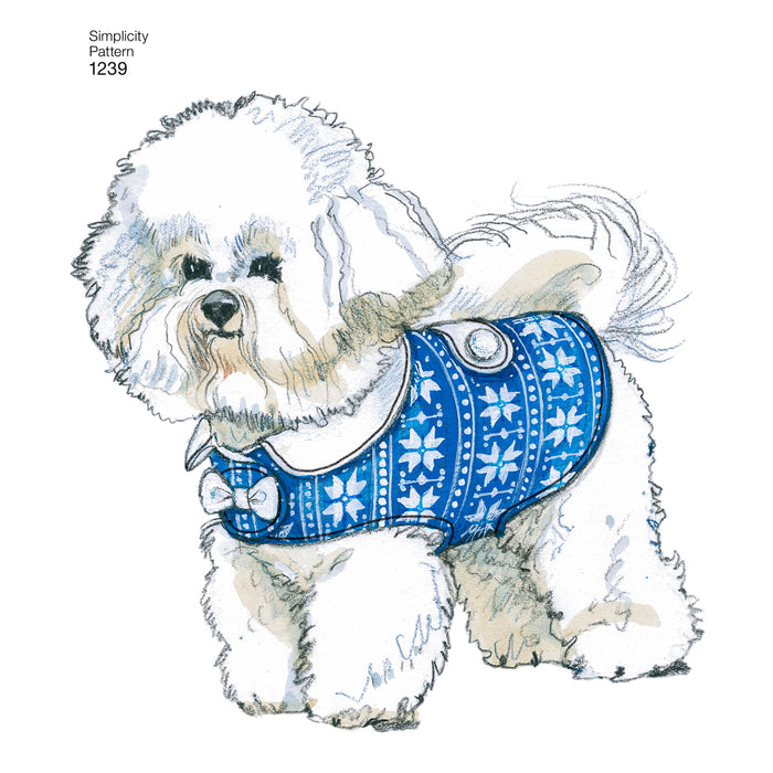 1239 Dog Coats in Three Sizes. Size: S-L