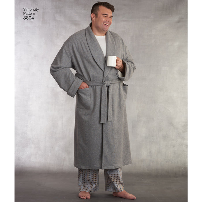 8804 Women's Plus Size and Men's Robe and Pants. Size: S-XXXL