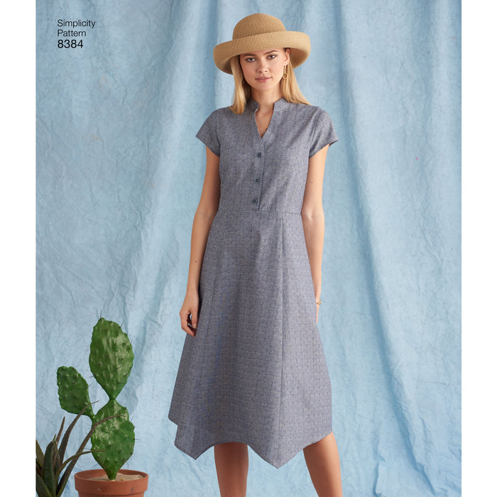 8384 Misses' Dress with Length Variations and Top. Size: 32-50