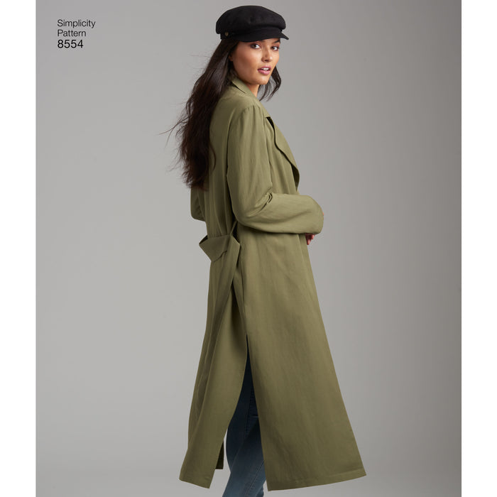 8554 Misses' and Miss Petite Coats and Jackets. Size: 32-48