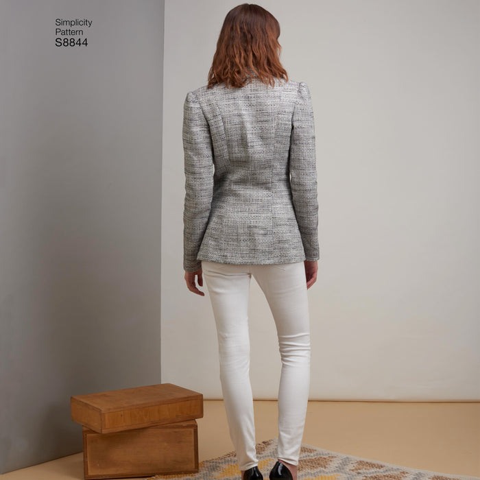 S8844 Misses'/Miss Petite Unlined Blazer. Size: 32-50