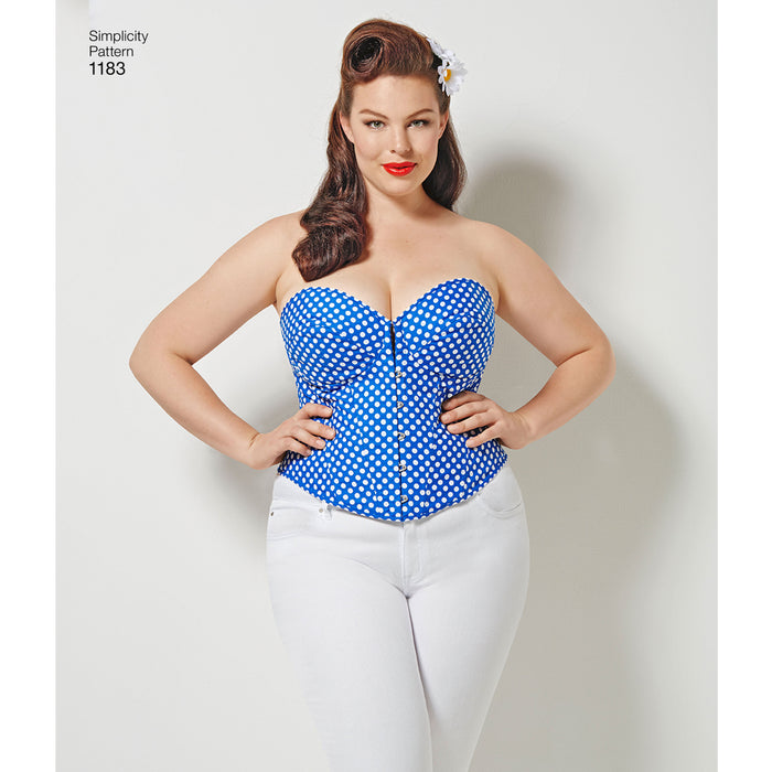 1183 Misses' and Plus Size Corsets. Size: 36-54
