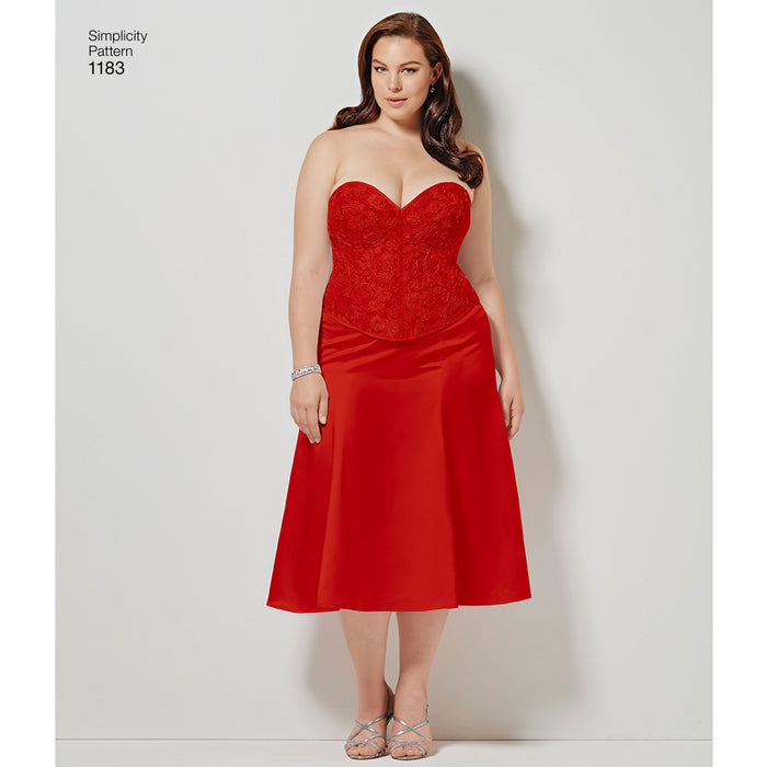1183 Misses' and Plus Size Corsets. Size: 36-54