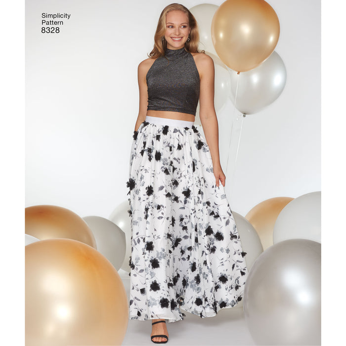 8328 Misses' Special Occasions Dress. Size: 30-46