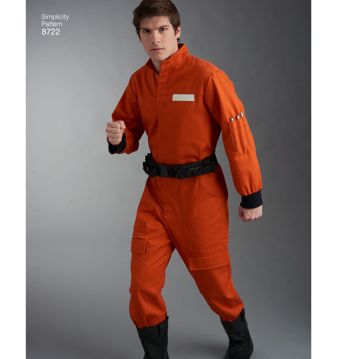 8722 Misses', Men's, and Teens' Costumes. Size: XS-XL