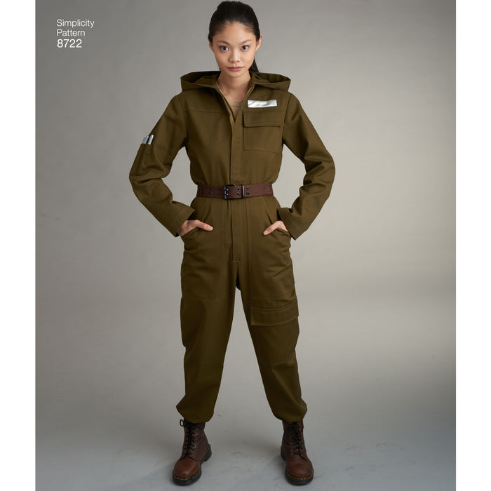 8722 Misses', Men's, and Teens' Costumes. Size: XS-XL