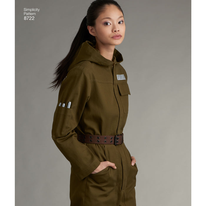 8722 Misses', Men's, and Teens' Costumes. Size: XS-XL