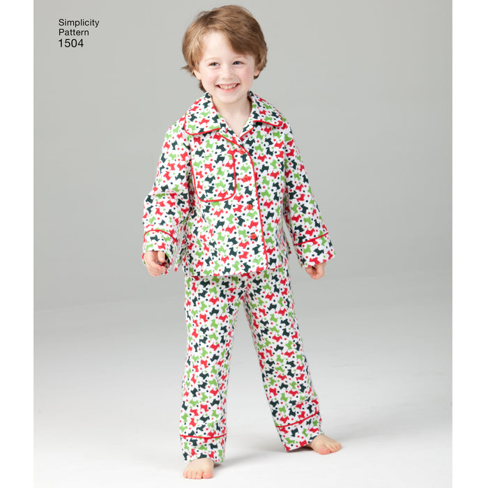 1504 Child's, Teens' and Adults' Loungewear. Size: Kid´s XS-L (4-16 y) / Adults XS-XL