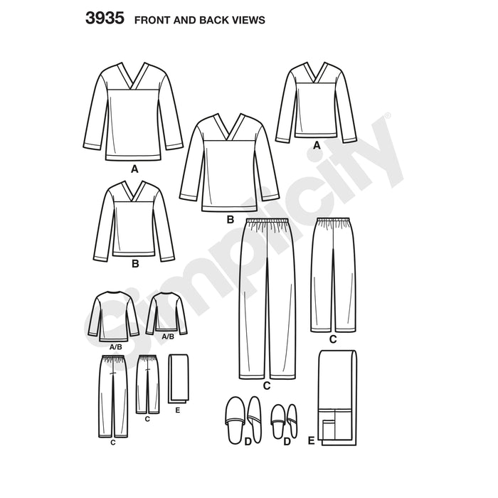 3935 Child's, Teens' & Adults' Cozywear. Size: Kid´s XS-L (4-16) / Adults XS-XL