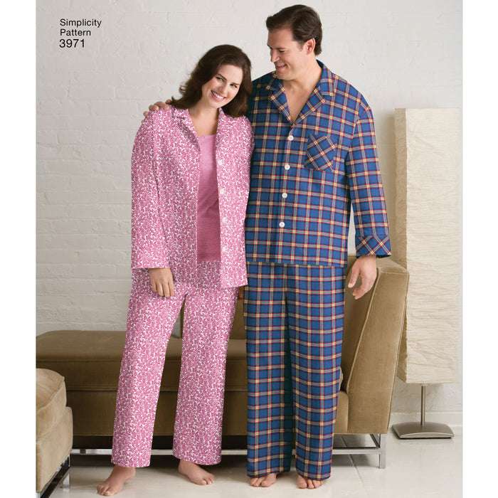 3971 Women's & Men's Plus Size Cozywear. Size: S-XXXL