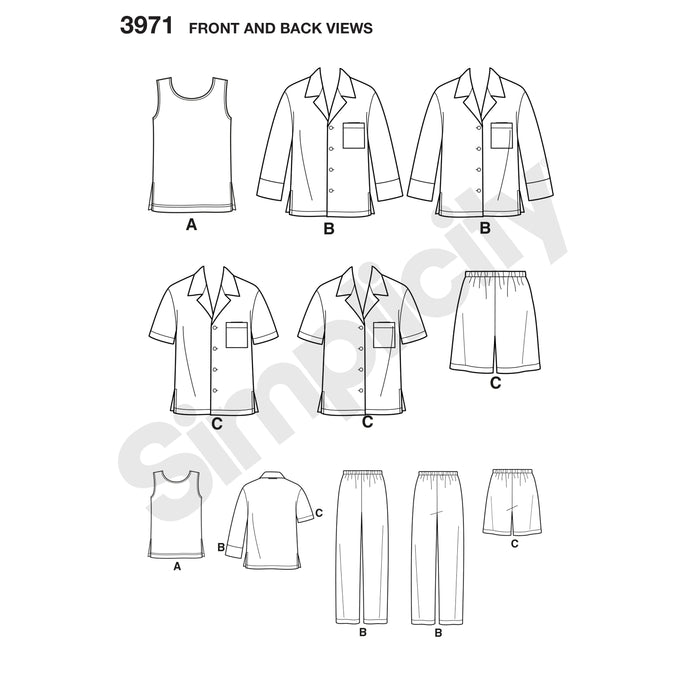 3971 Women's & Men's Plus Size Cozywear. Size: S-XXXL