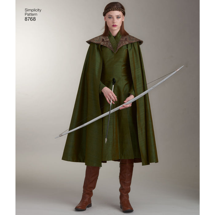 8768 Misses' Fantasy Costumes. Size: 32-48