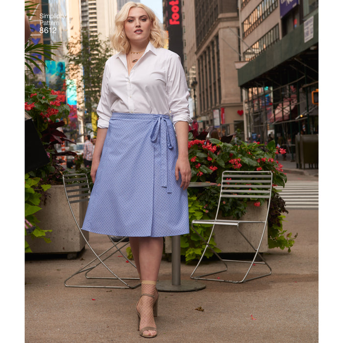 8612 Women's Easy Wrap Skirts by Ashley Nell Tipton. Size: 44-60