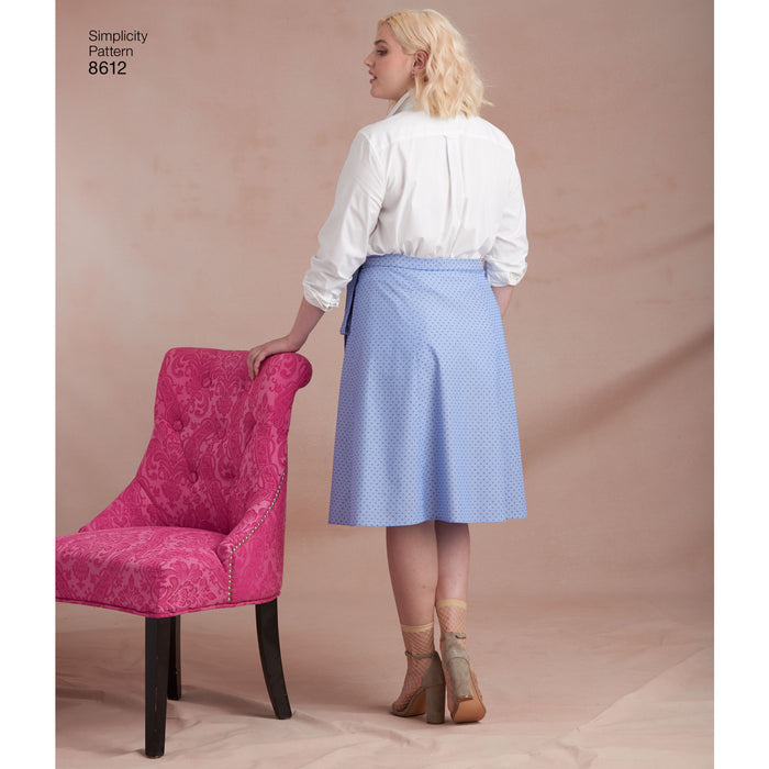 8612 Women's Easy Wrap Skirts by Ashley Nell Tipton. Size: 44-60